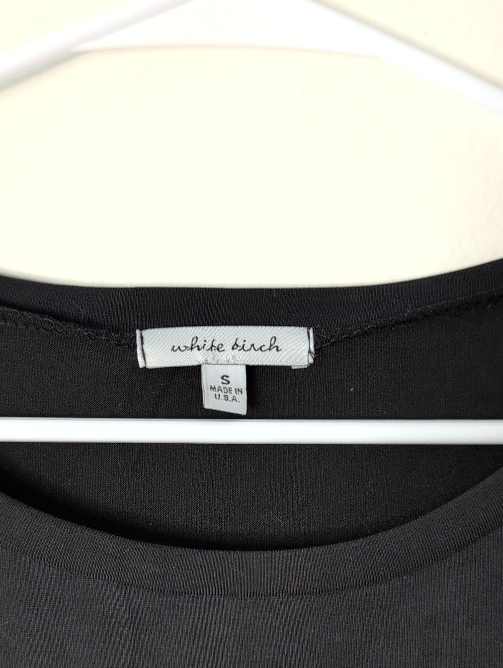 white birch Black Crewneck Long Sleeve Top - Picture 2 of 6
